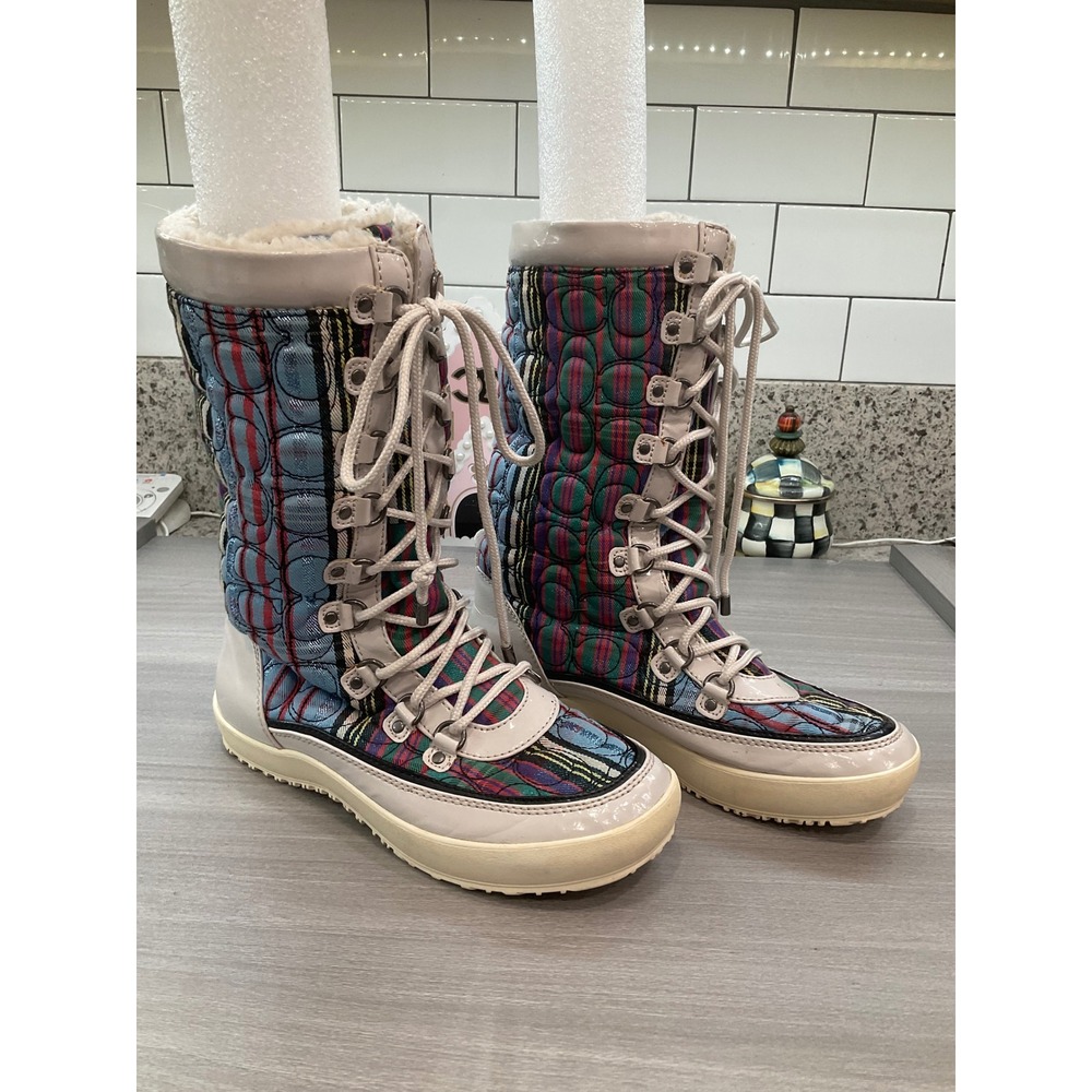 COACH POPPY PEGGEY SNOW BOOTS